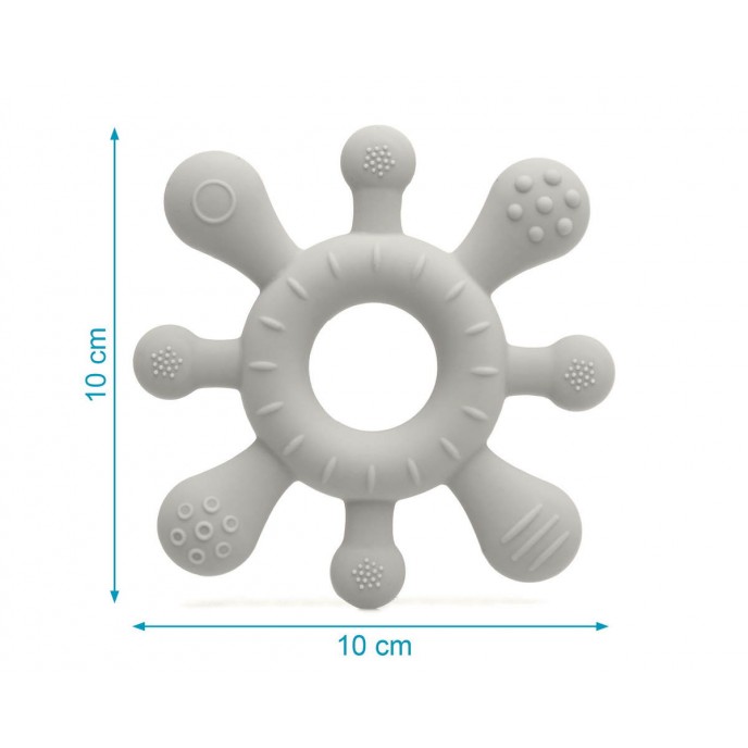 Kiokids Silicone Teether Grey