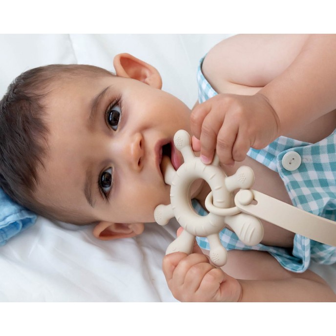 Kiokids Silicone Teether Beige