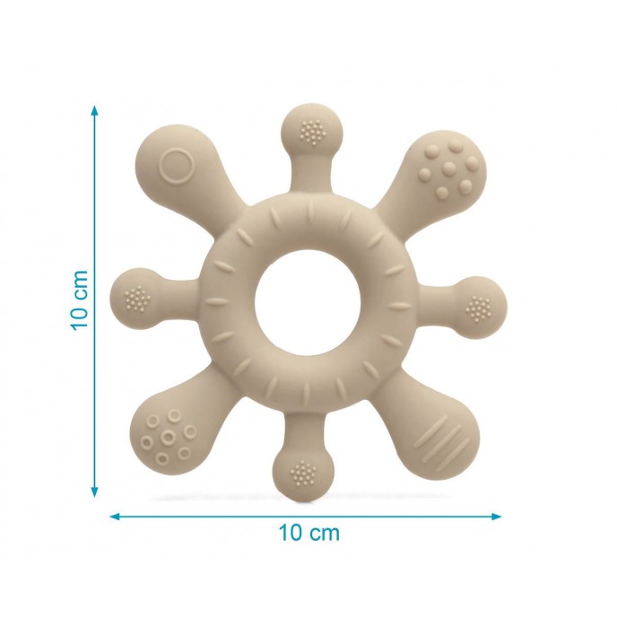 Kiokids Silicone Teether Beige