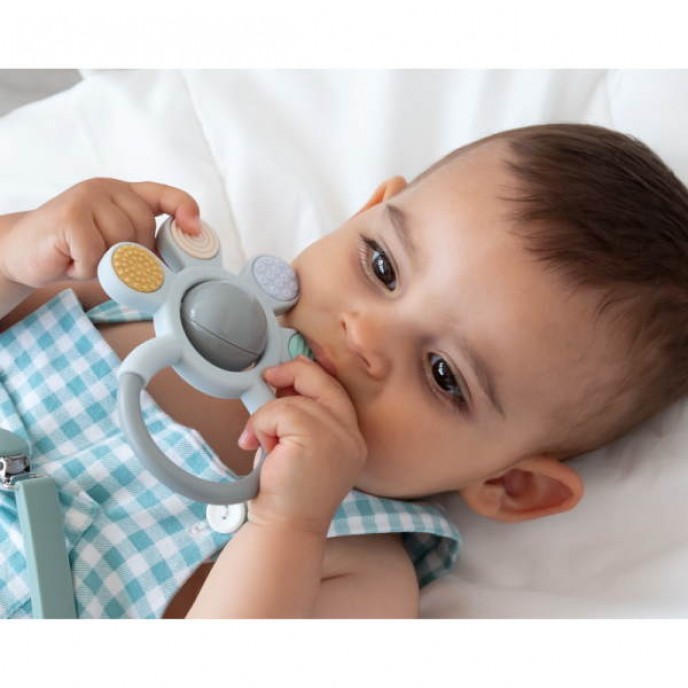 Kiokids Silicone Teether and Rattle