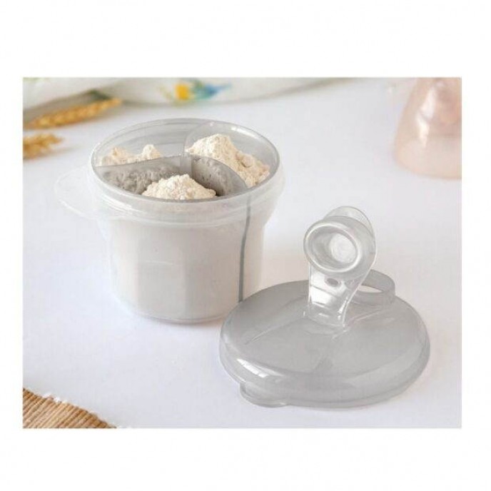 Kiokids Milk Powder Dispenser and Bowl Grey