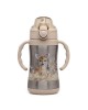 Kiokids Insulated Straw Cup Beige Deer