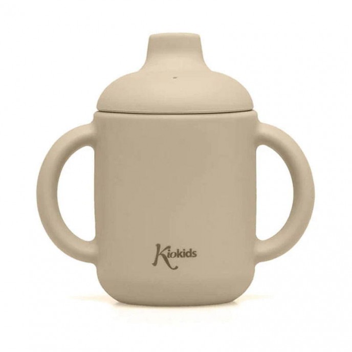 Kiokids Silicone Spout Cup 120ml Beige 