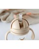 Kiokids Weighted Straw Cup 300ml Beige Deer