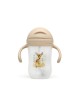 Kiokids Weighted Straw Cup 300ml Beige Deer