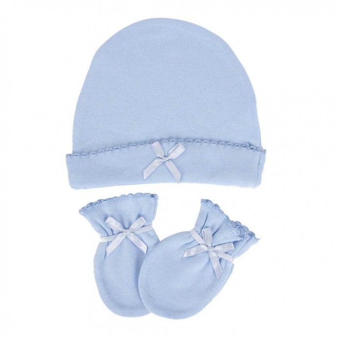 Sevi Bebe Hat and Mittens Blue