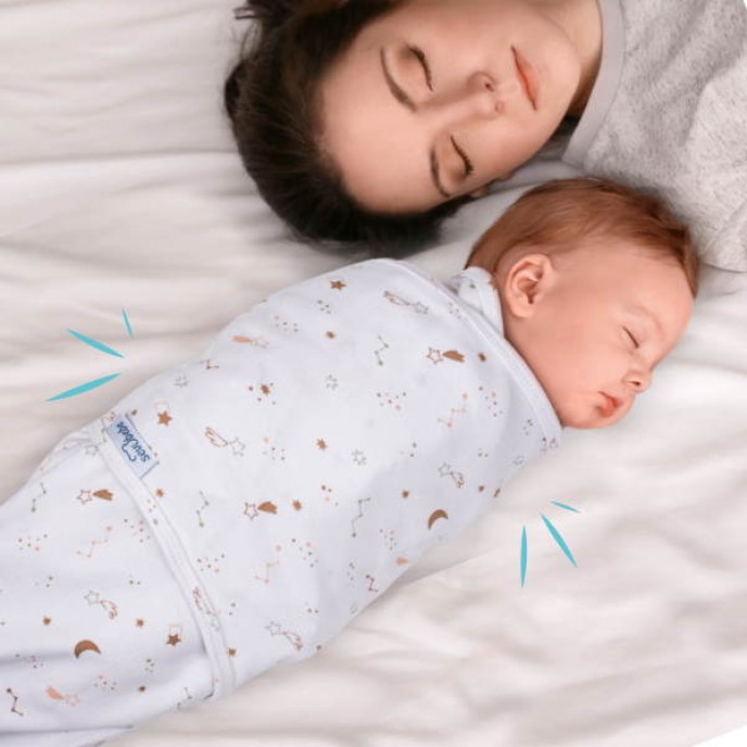 Sevi Bebe Swaddle Interlock 0/3m Galaxy