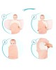 Sevi Bebe Swaddle Interlock 0/3m Blossom