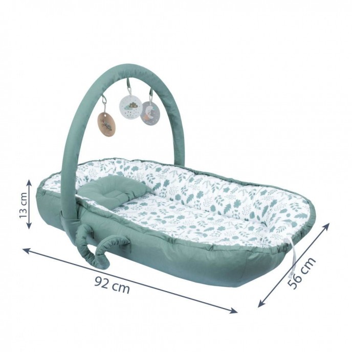 Sevi Bebe 2 in 1 Baby Nest and Playgym Leaf