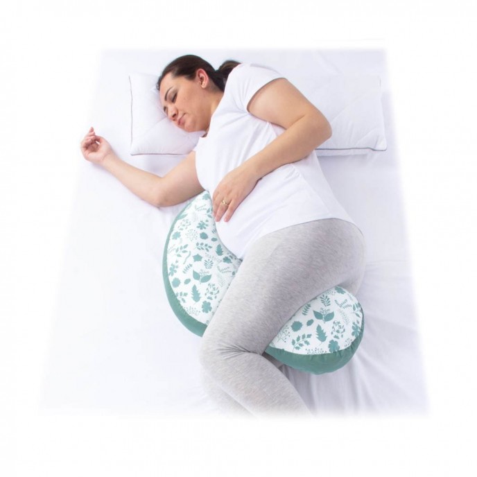 Sevi Bebe Maternity and Nursing Pillow L-Shape Leaf Sage