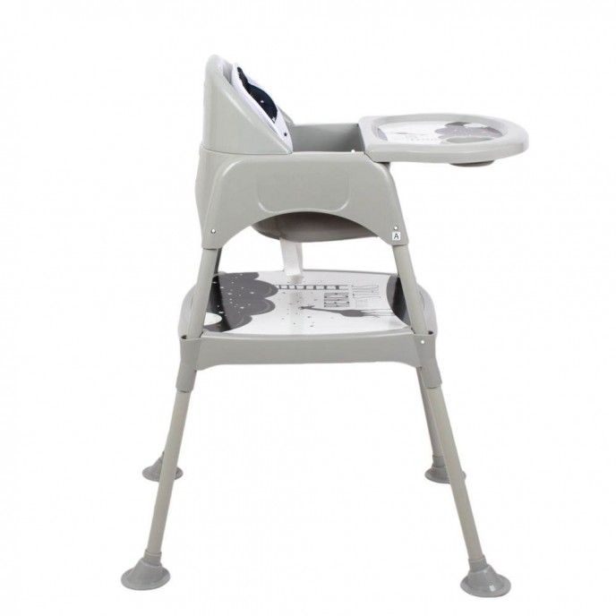 Sevi Bebe 3 in 1 Highchair, Chair and Table Grey