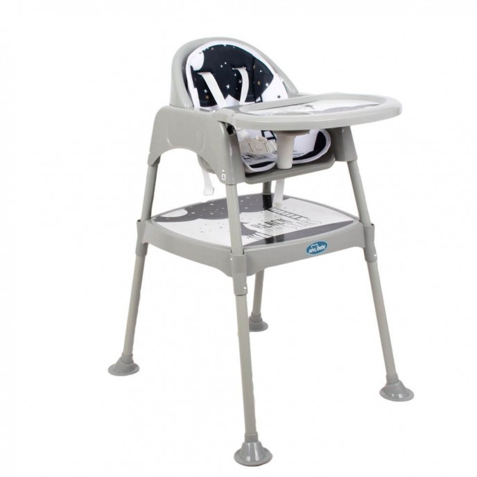 Sevi Bebe 3 in 1 Highchair, Chair and Table Grey