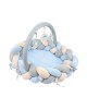 Sevi Bebe 3 in 1 Baby Nest, Playgym and Bed Bumper Blue