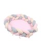 Sevi Bebe 3 in 1 Baby Nest, Playgym and Bed Bumper Pink