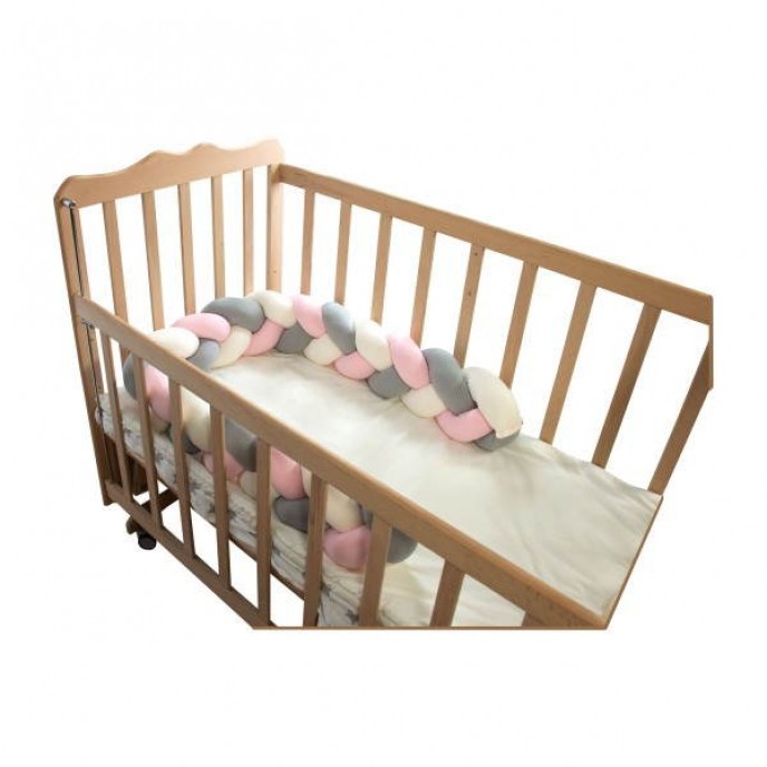 Sevi Bebe 3 in 1 Baby Nest, Playgym and Bed Bumper Pink