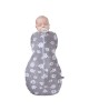 Sevi Bebe Swaddle and Sleep Sack 0/3m Grey Elephant