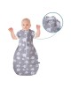 Sevi Bebe Swaddle and Sleep Sack 0/3m Grey Elephant