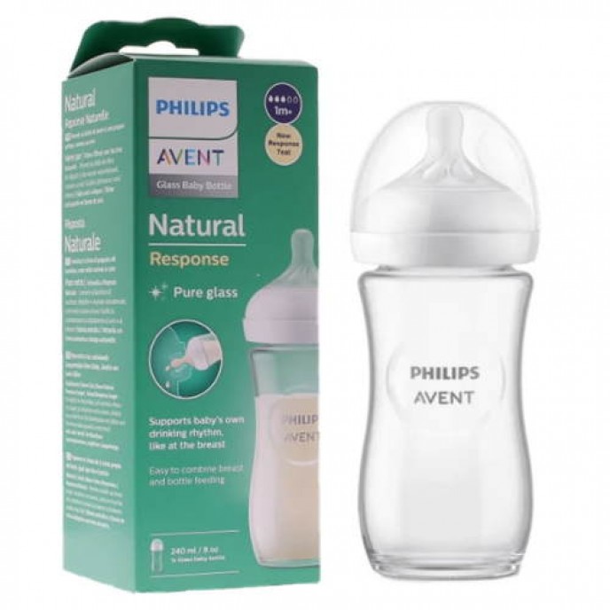 Avent Glass Bottle Natural Response 240ml