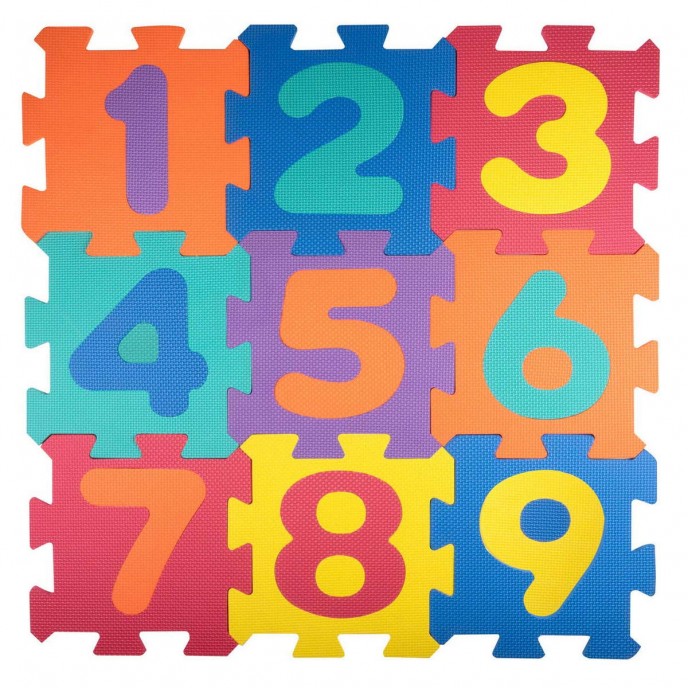 Puzzle Mat Numbers 9pc