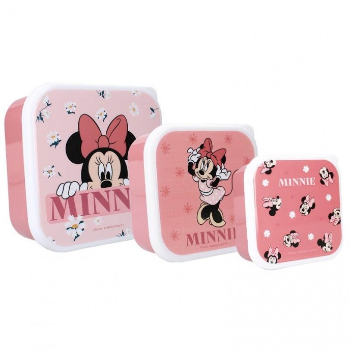 Kidzroom Snack Box 3pc Minnie Bon Appetit