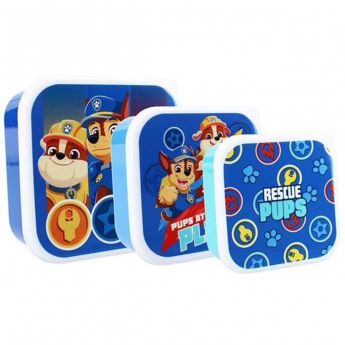 Kidzroom Snack Box 3pc Paw Patrol Fresh Bites