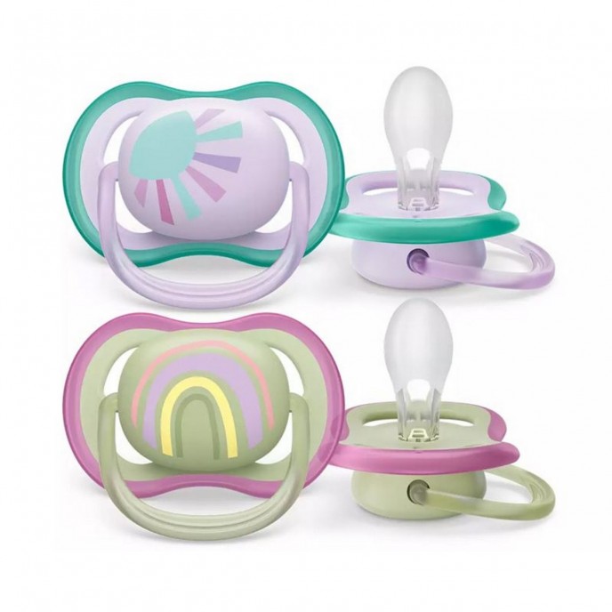 Avent Soothers Ultra 0/6m Sunshine Rainbow