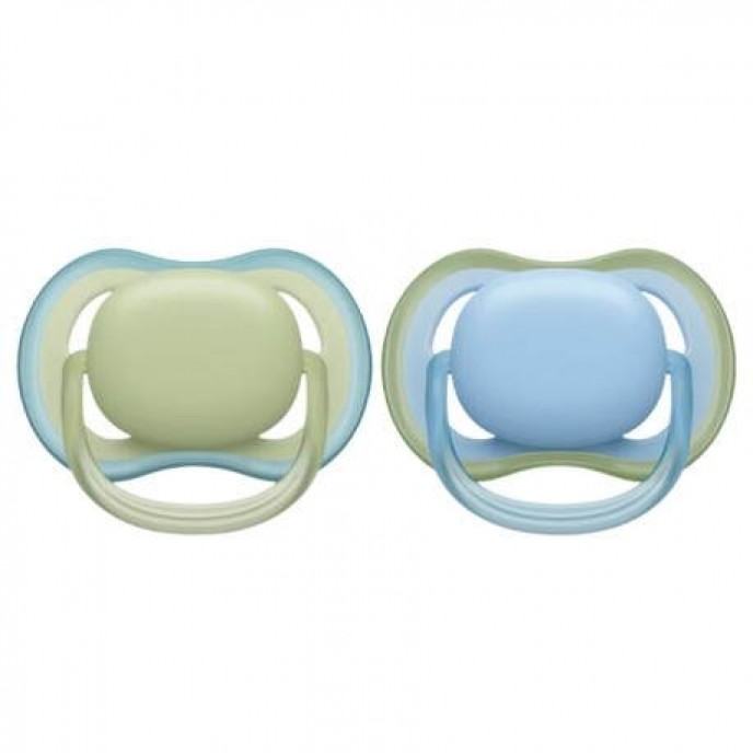 Avent Soothers Ultra 0/6m Blue Green