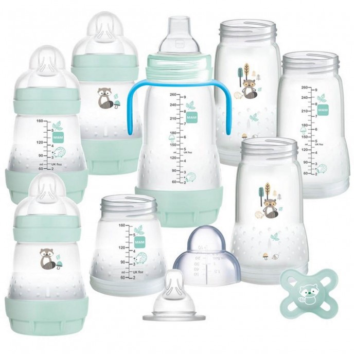 Mam Bottle Set Easy Start Small 11pc Blue