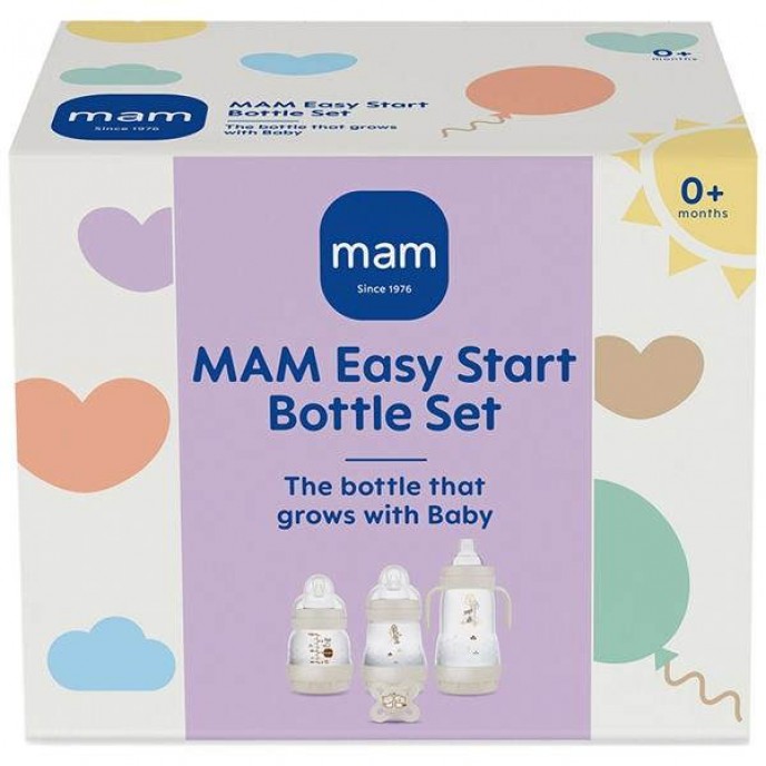 Mam Bottle Set Easy Start Small 11pc Beige