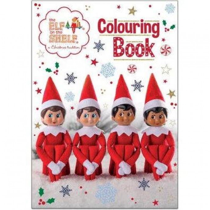 Christmas Elf On The Shelf Colouring Book