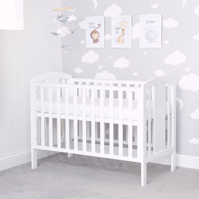 Baby Elegance Cot Laba White