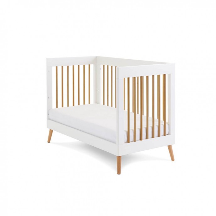 Obaby Cotbed Mini Maya White with Natural