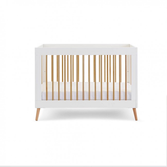 Obaby Cotbed Mini Maya White with Natural