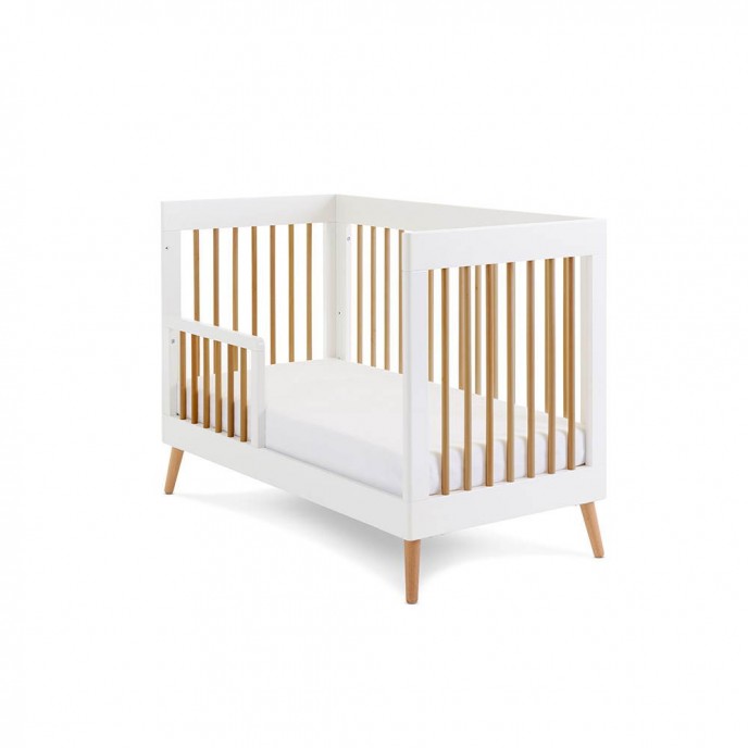 Obaby Cotbed Mini Maya White with Natural