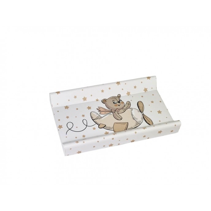 Plebani Changing Mat Nuvola Bear Stars Beige