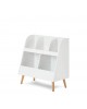 Obaby Bookcase and Toy Storage Maya White with Natural