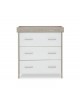 Obaby Changing Unit Nika Grey Wash and White