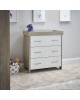 Obaby Changing Unit Nika Grey Wash and White