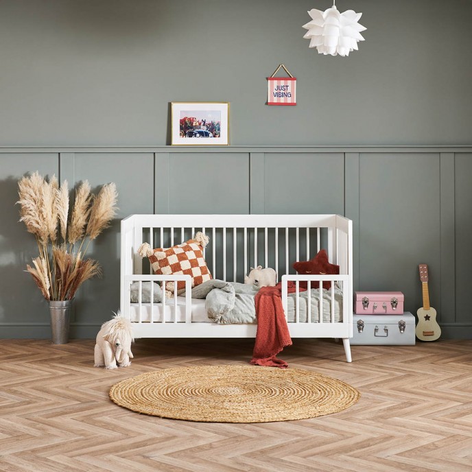 Obaby Cotbed Maya Nordic White