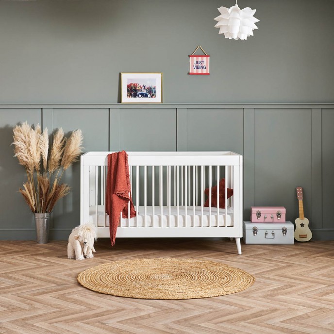 Obaby Cotbed Maya Nordic White