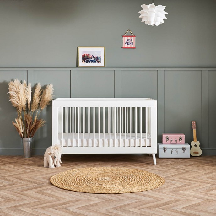 Obaby Cotbed Maya Nordic White