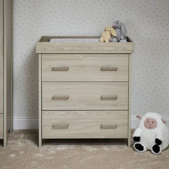 Obaby Changing Unit Nika Grey Wash