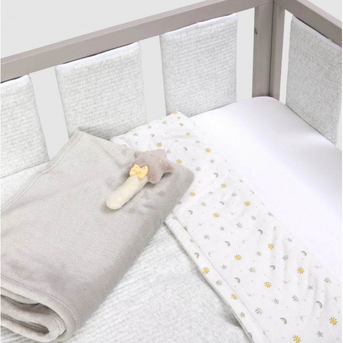 Baby Elegance Cot Bedding Set 5pc Sun Moon and Stars