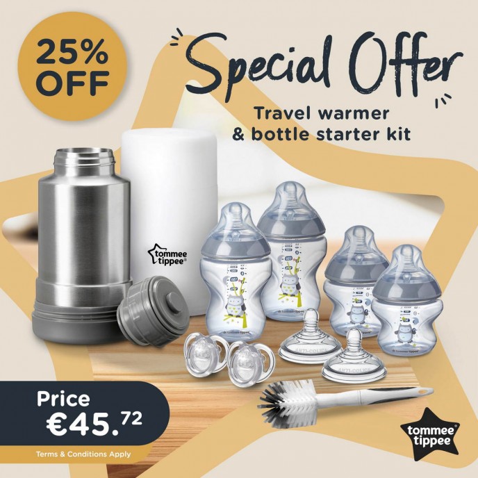 Tommee Tippee Bundle Bottle Set and Travel Warmer