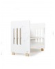 Interbaby Cot Star White with Natural 