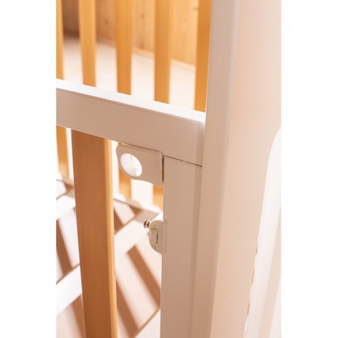 Interbaby Cot Star White with Natural 