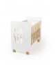 Interbaby Cot Star White with Natural 