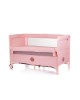 Chipolino Travel Cot Relax Flamingo Linen with Dropside