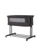 Chipolino Bedside Crib Zen Obsidian