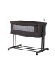 Chipolino Bedside Crib Zen Obsidian